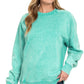 Acid Wash Fleece Sweatshirt
