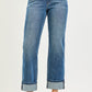 Plus Size Cuff Jeans