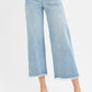 High Rise Cropped Band Detail Jeans