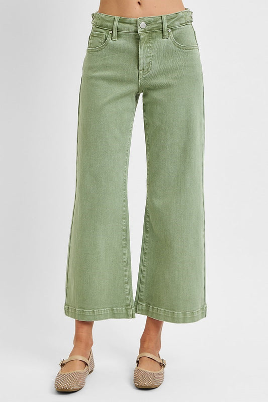 Olive Tummy Control Jeans