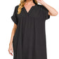 Double Gauze V-Neck Dress