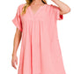 Double Gauze V-Neck Dress