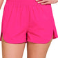 Windbreaker Smocked Running Shorts