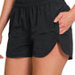 Windbreaker Smocked Running Shorts