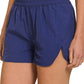 Windbreaker Smocked Running Shorts