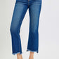 High Rise Crop Flare Jeans