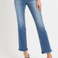 Mid Rise Straight Jeans