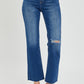 Dark Wash Distressed Jeans