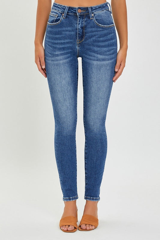 High Rise Basic Ankle Skinny Jeans