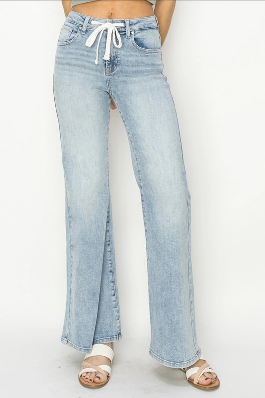 Drawstring Relaxed Jeans