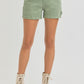 OLIVE HIGH RISE SHORTS