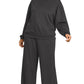 Plus Long Sleeve Two Piece Set