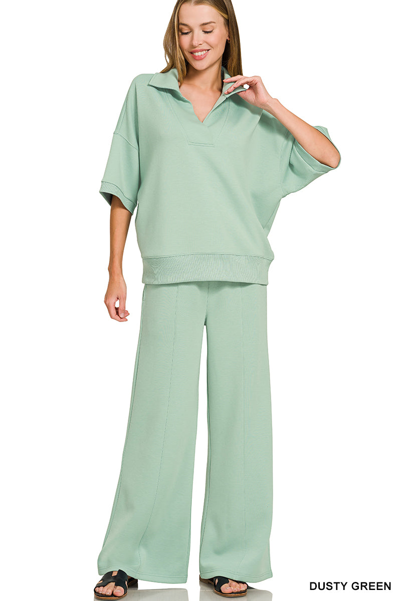 Dusty Green Two Piece Set