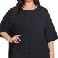 Quarter Sleeve Ribbed Top