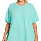 Plus Ribbed Pocket Top