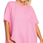Plus Ribbed Pocket Top