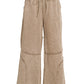French Terry Washed Flare Pants