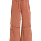 French Terry Washed Flare Pants