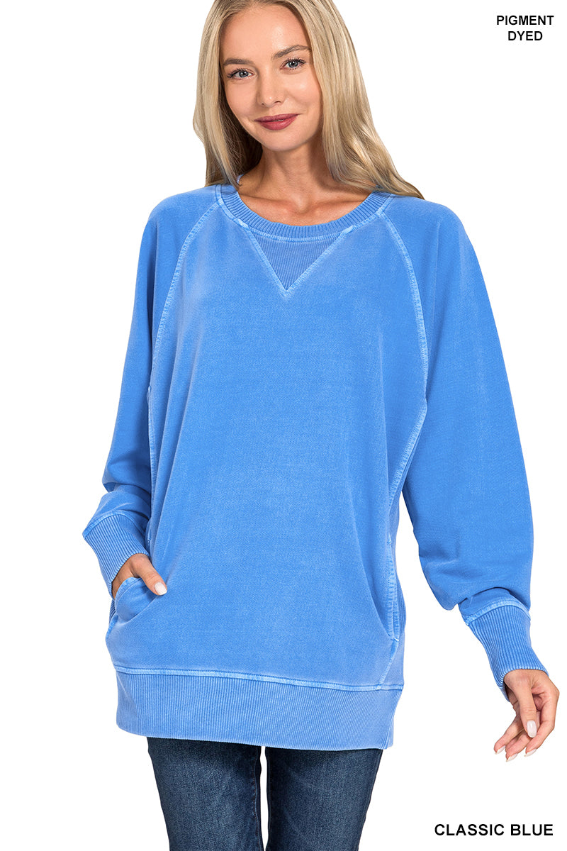 Regular French Terry Pullover With Pockets