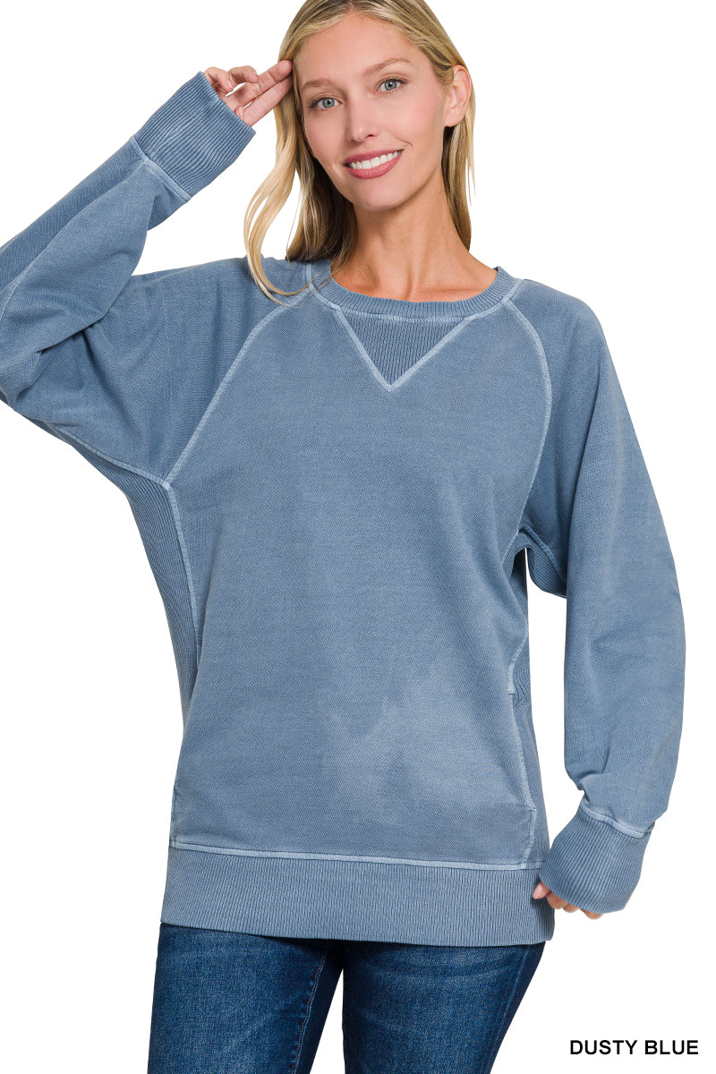 Regular French Terry Pullover With Pockets
