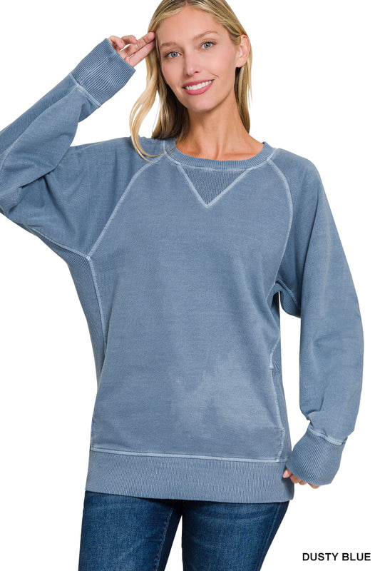 Regular French Terry Pullover With Pockets