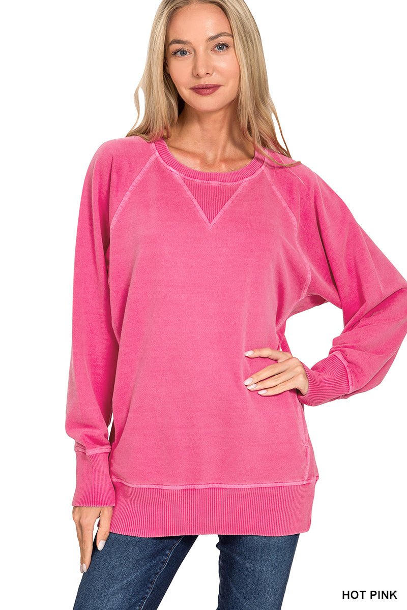 Regular French Terry Pullover With Pockets