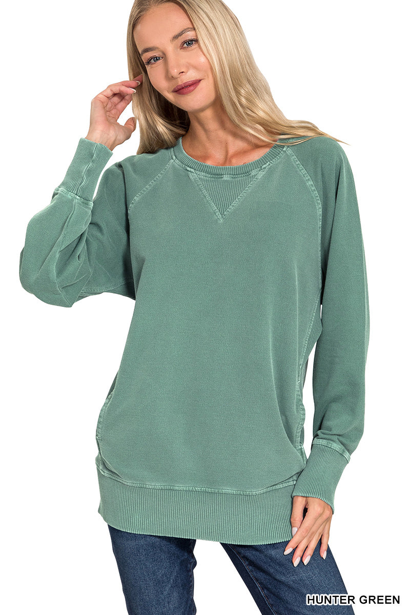 Regular French Terry Pullover With Pockets