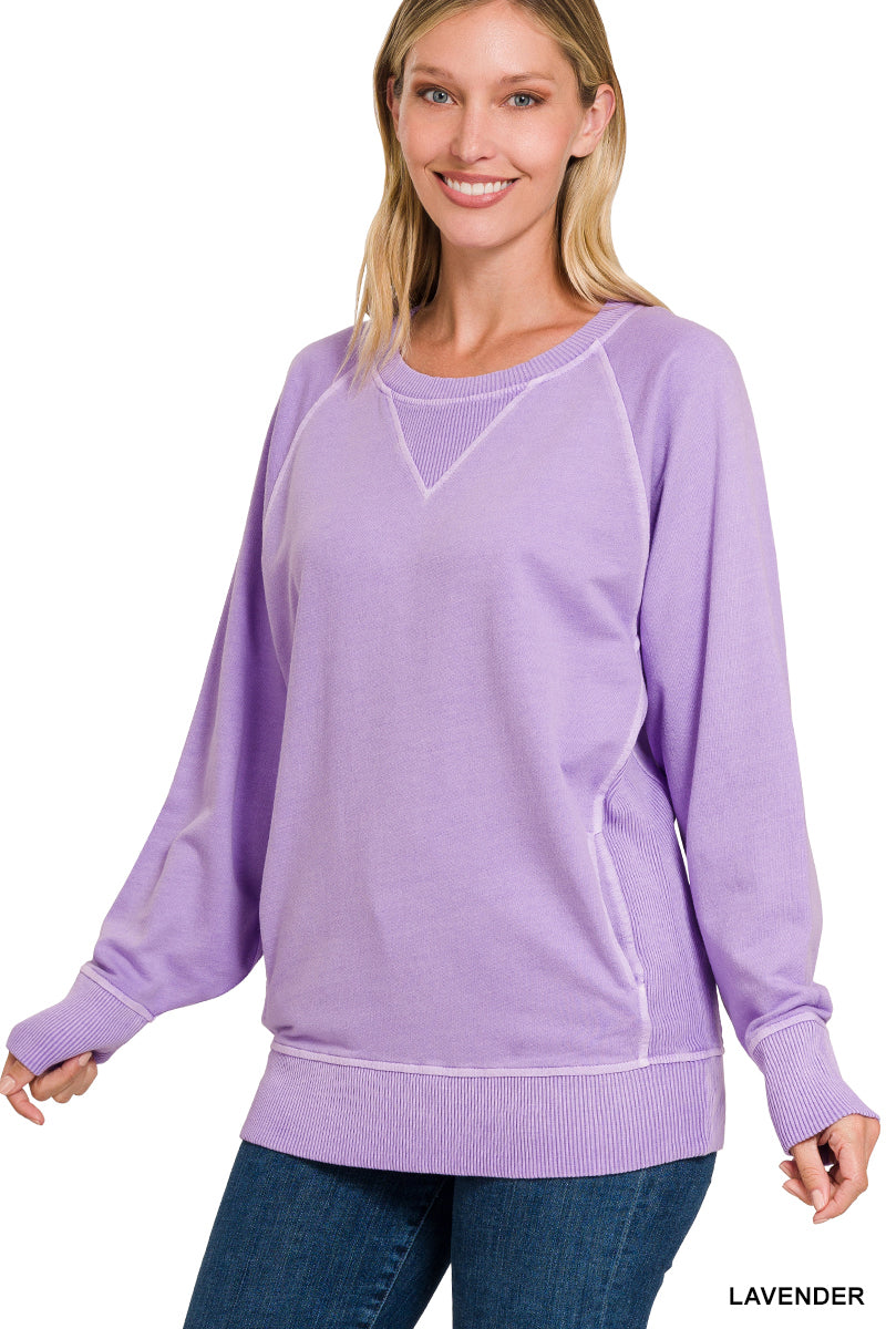 Regular French Terry Pullover With Pockets