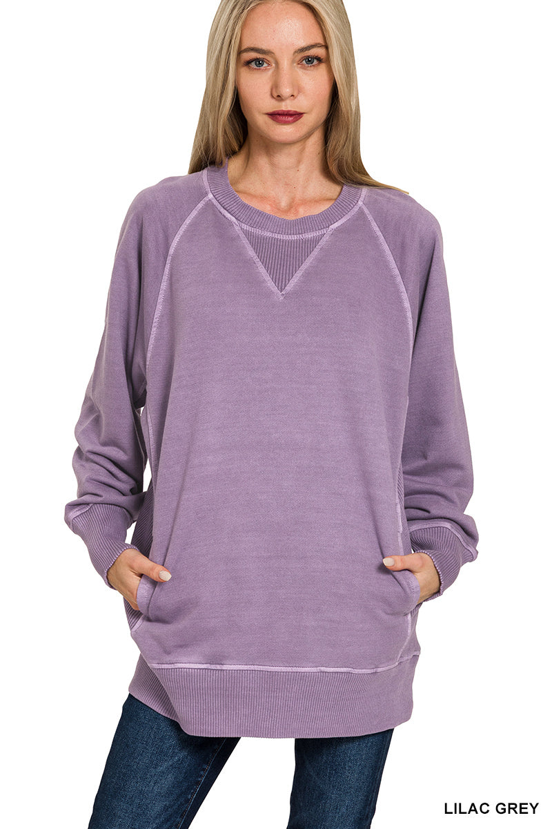 Regular French Terry Pullover With Pockets