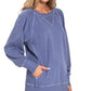 Regular French Terry Pullover With Pockets