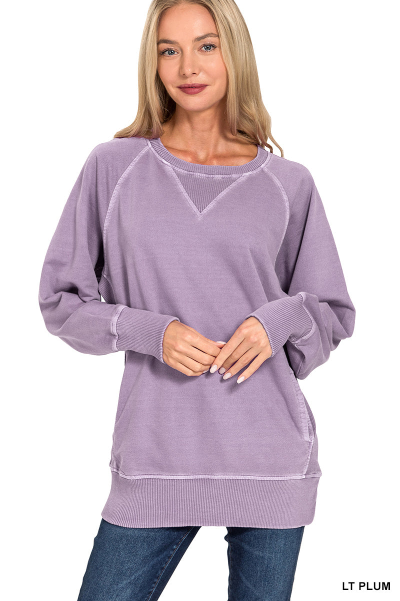 Regular French Terry Pullover With Pockets