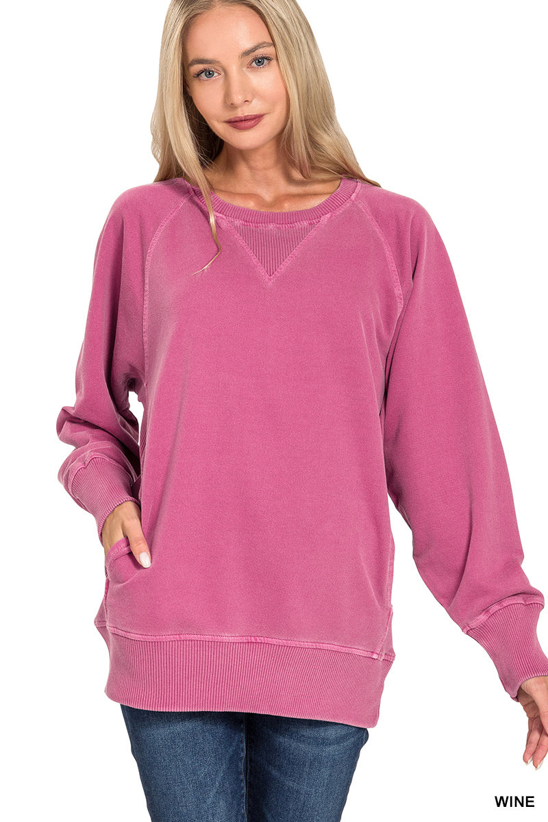 Regular French Terry Pullover With Pockets