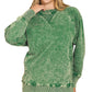 Acid Wash French Terry Pullover