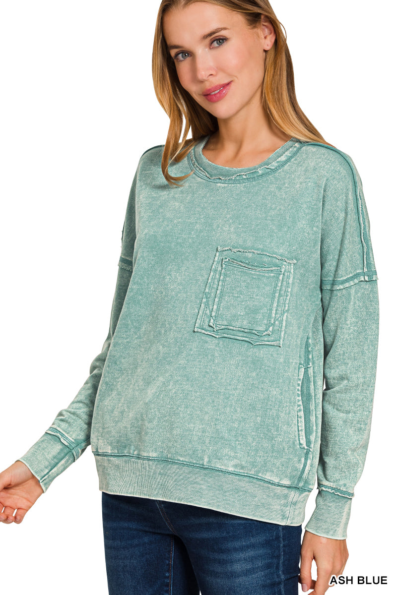 French Terry Pocket Pullover