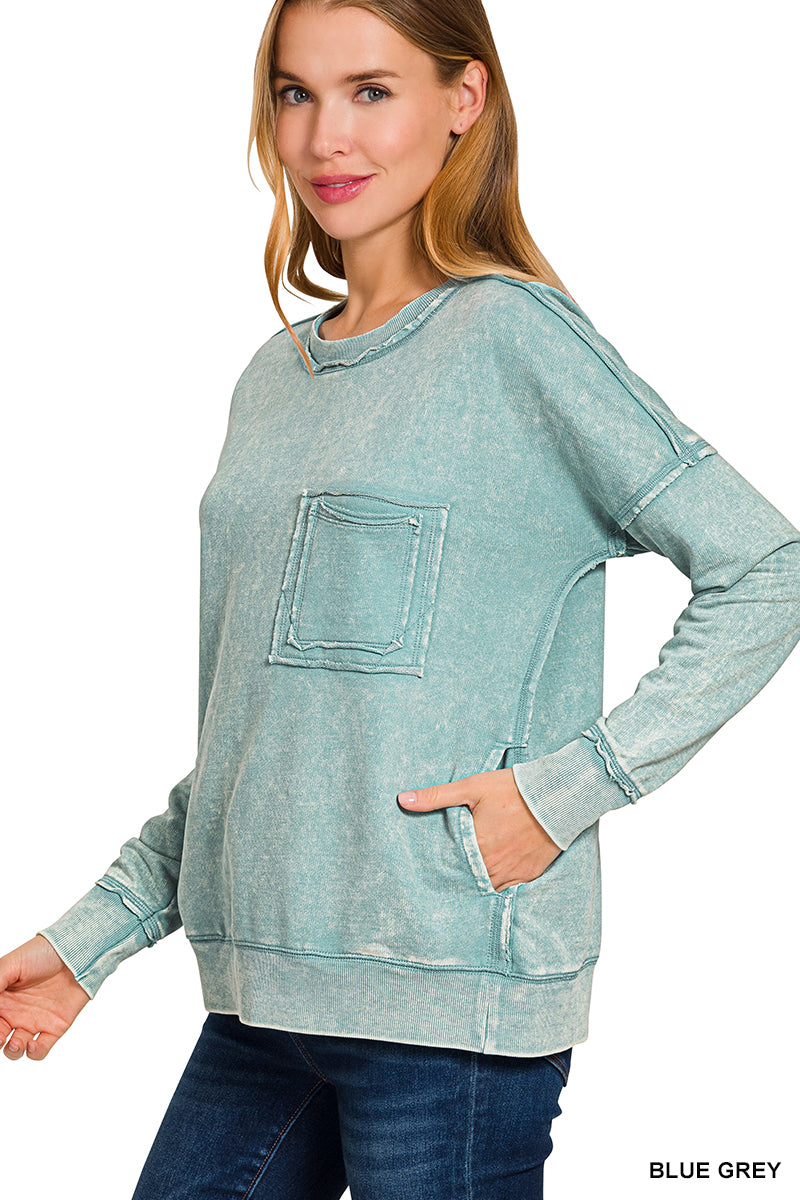 French Terry Pocket Pullover