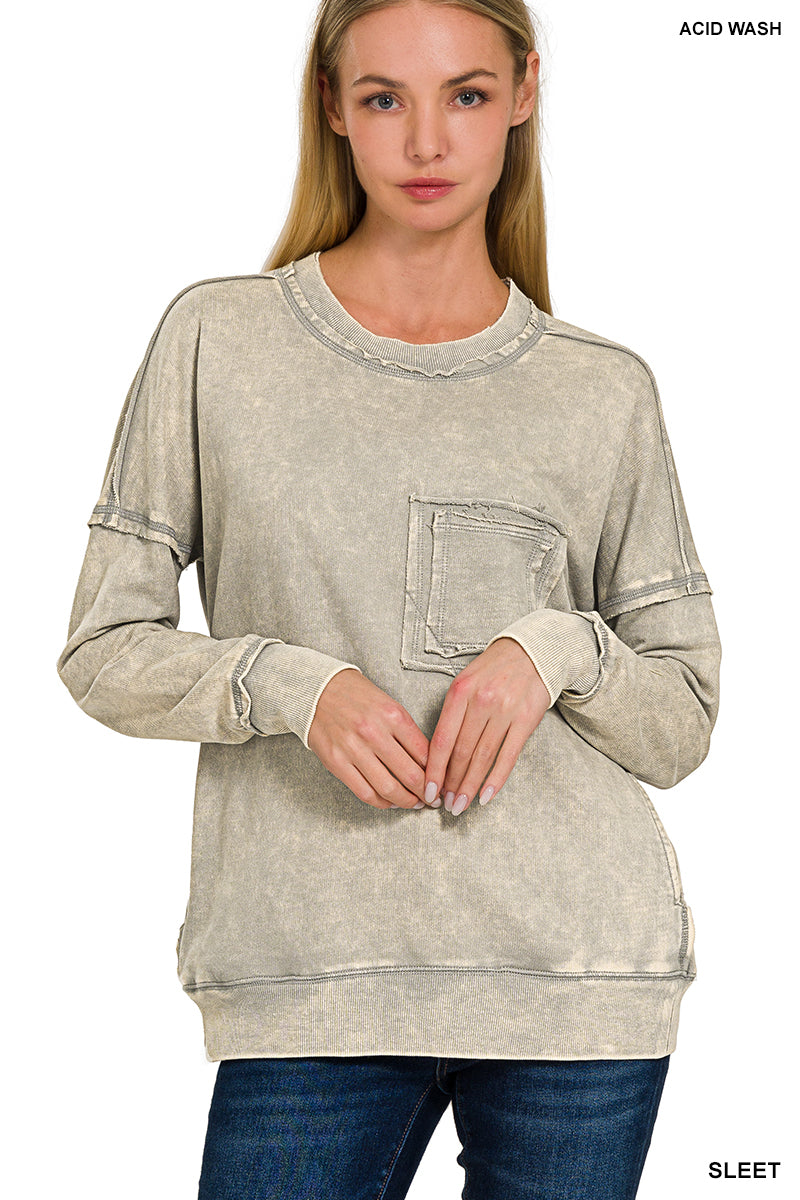 French Terry Pocket Pullover