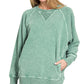 Acid Wash Pullover With Pockets