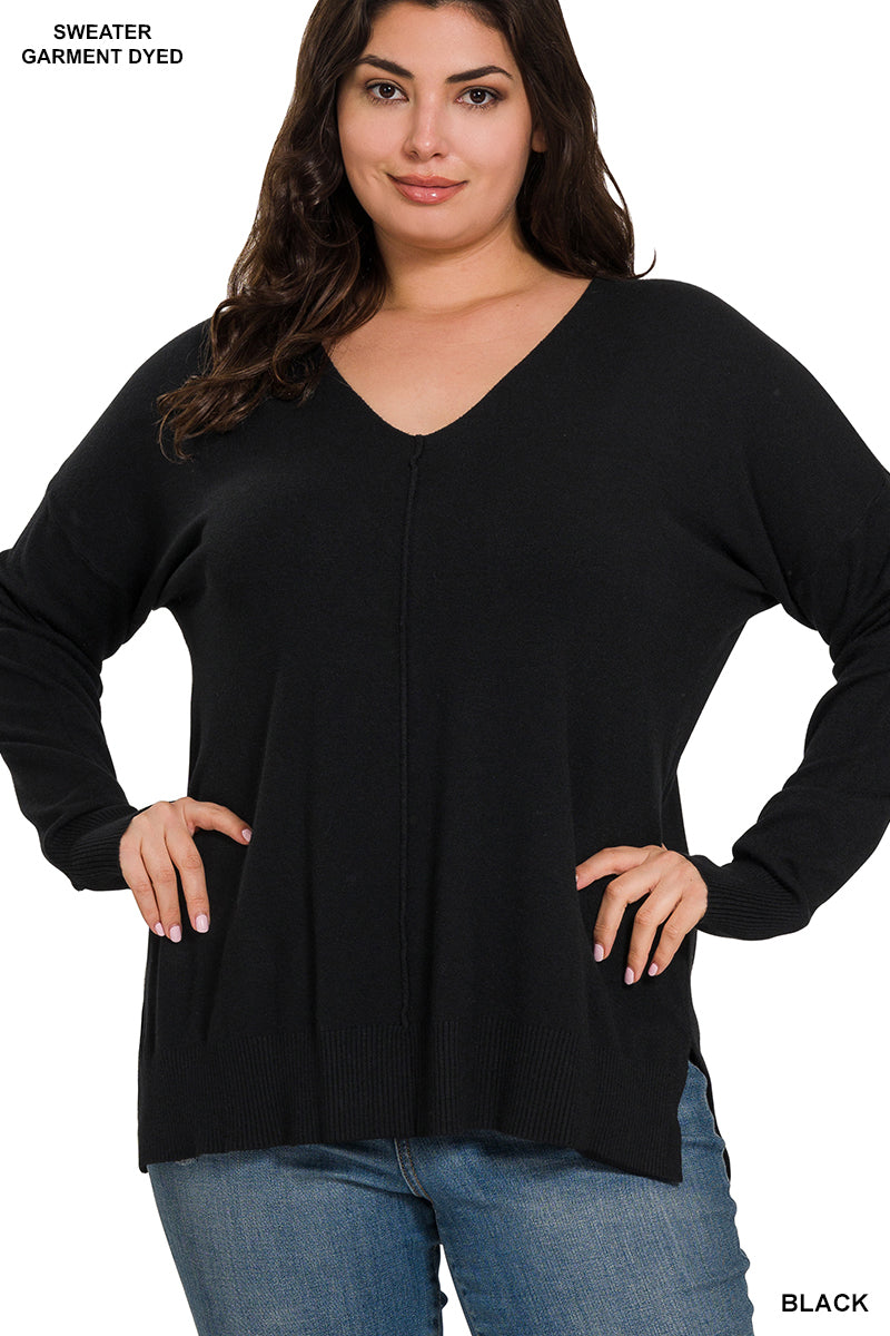 Black Soft Long Sleeve Top