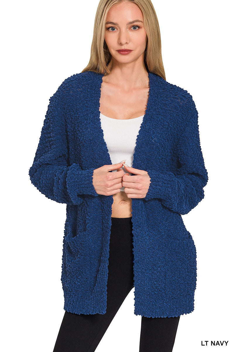 Soft Popcorn Sweater Cardigan