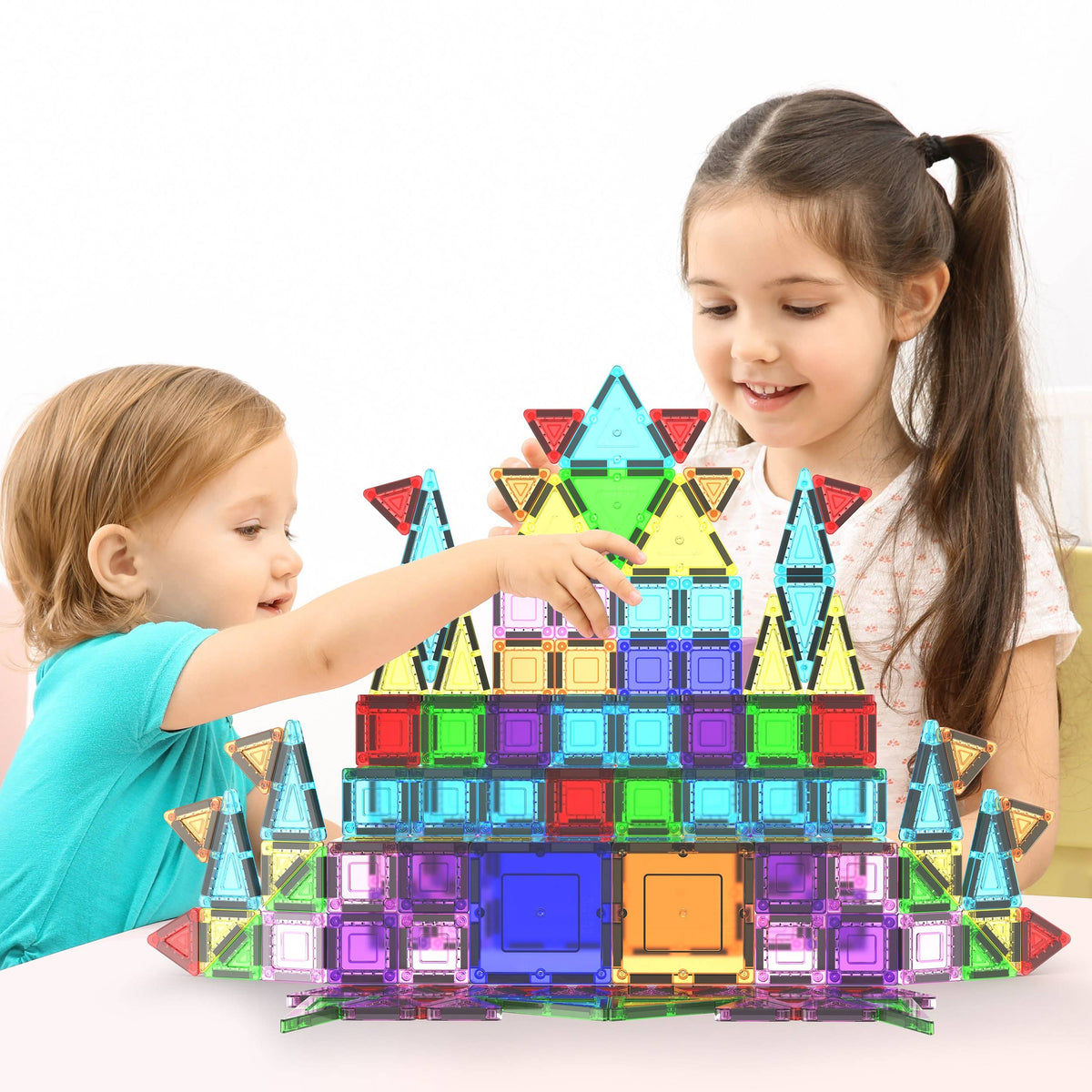 100pc Nano Magnetic Building Tiles Construction Travel Set