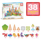 PicassoTiles 38pc Dinosaur Theme Magnetic Tile Building Set