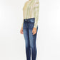 Dark Skinny Frayed Jeans