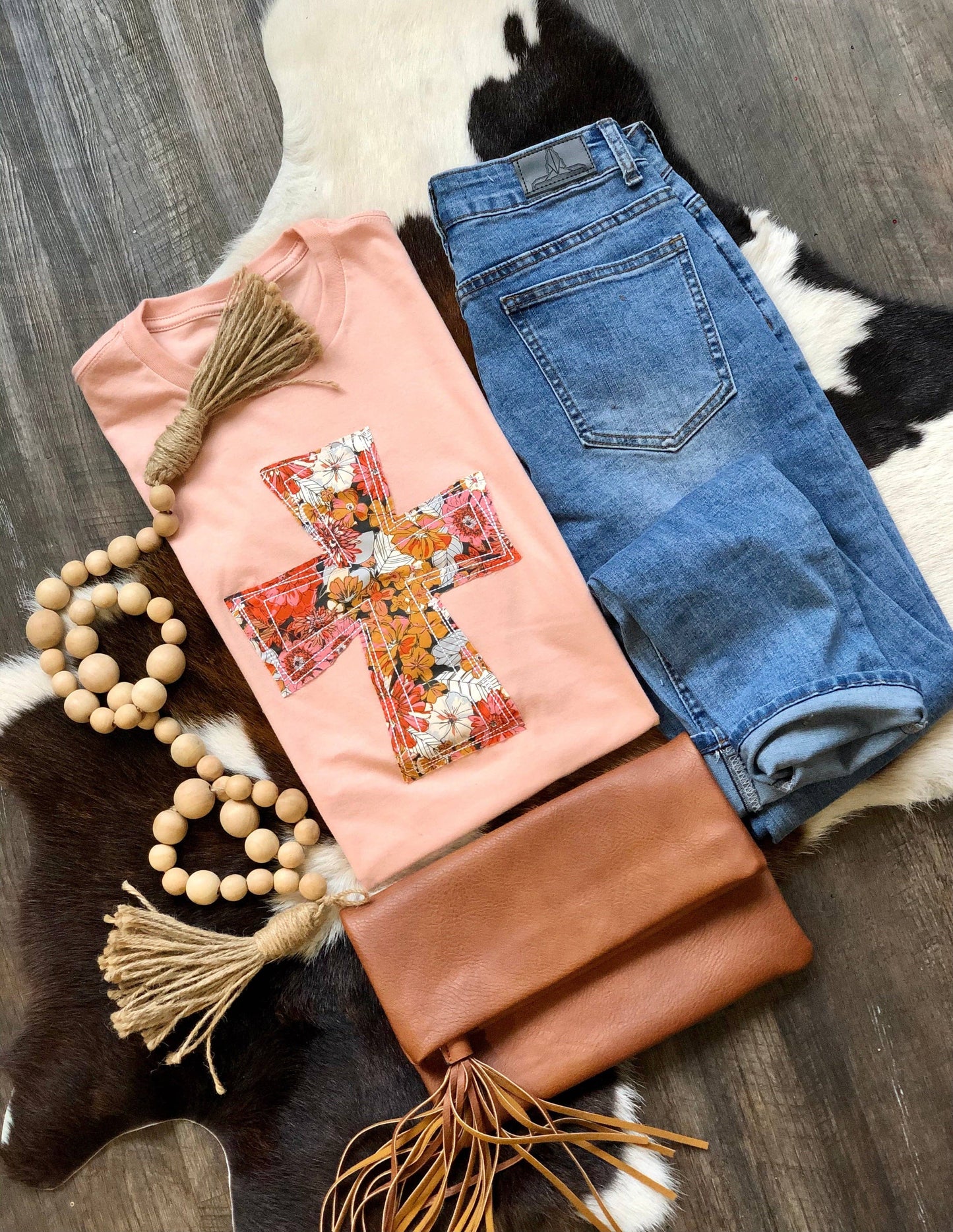 Haven Cross | Handmade Applique Tee