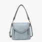 Lorelei Double Zip Whipstitch Trim Crossbody
