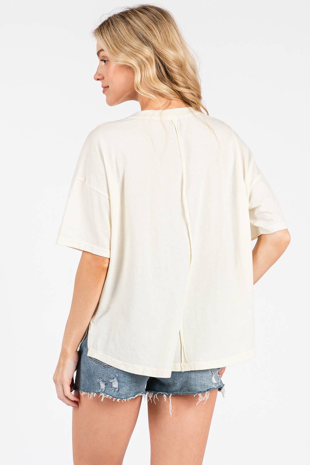 BOHO PATCHWORK SMILEY TEE