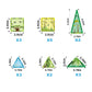 PicassoTiles 26pc Safari Theme Magnetic Tile Building Set