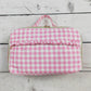 Pink Plaid Ruffle Baby Girls Lunch Boxes Bag