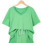 Comfy V Neck Tee & Pockets Shorts Set | S-XL
