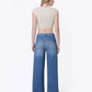 HIGH RISE DOUBLE CUFFED BAGGY WIDE JEANS