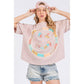 BOHO PATCHWORK SMILEY TEE